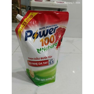 Nước rửa chén POWER100 Natural Tinh Dầu bưởi tây