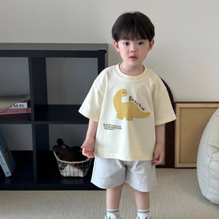 Áo phông cộc tay hoạ tiết hoạt hình cho bé trai