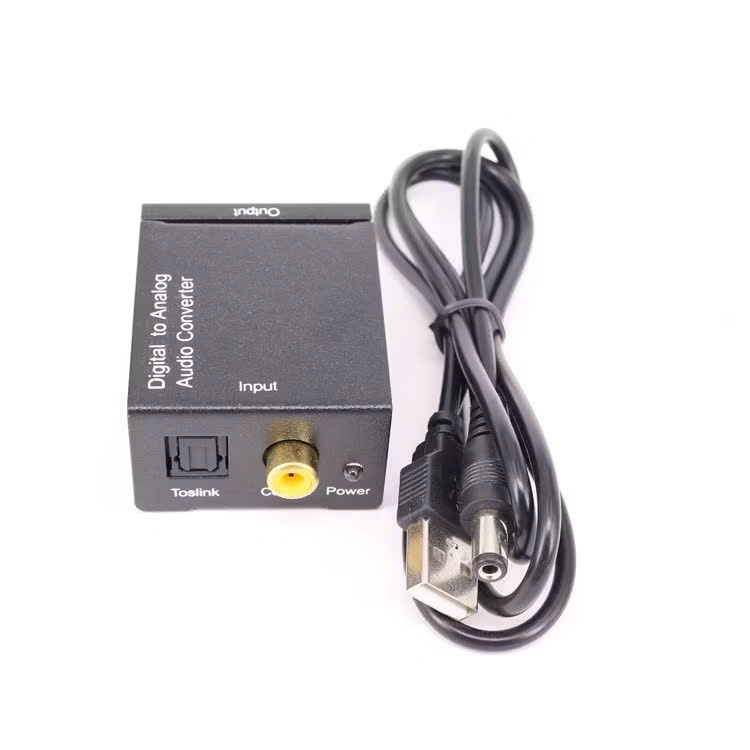 Bộ Chuyển Đổi Âm Thanh Tín Hiệu Digital To Analog, Analog To Digital, Optical Sang AV, Bộ AV Ra Quang, Kèm Dây Quang