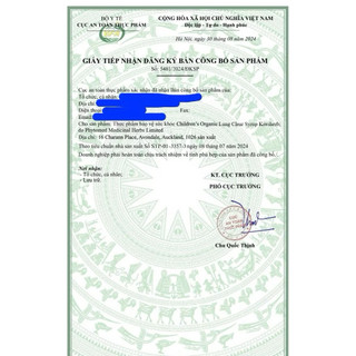 [Date 2028] Siro Children's Organic Lung Clear Syrup Kiwiherb cho bé từ sơ sinh