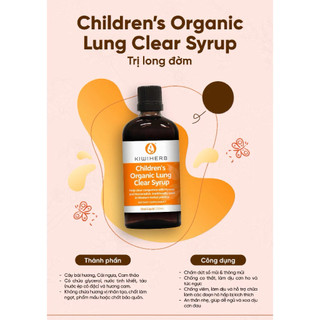 [Date 2028] Siro Children's Organic Lung Clear Syrup Kiwiherb cho bé từ sơ sinh