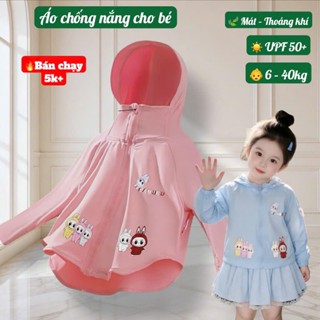 Áo Chống Nắng Labubu Cánh Dơi Bé Trai Bé Gái – Thun Lạnh Mát, Chống UV 50+ 6-35kg #N10