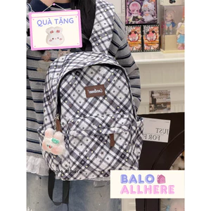Balo Hình Ngôi Sao Kẻ Caro Kiểu Retro BL545