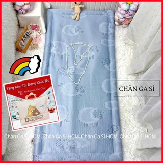💤SIÊU MÁT💤Nệm (Tấm Trải) Băng Lạnh Cho Bé Đi Học 70x140cm Nằm Siêu Mát Lưng, Kèm Túi Đựng_Chăn Ga Sỉ