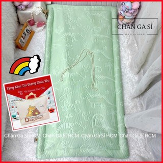 💤SIÊU MÁT💤Nệm (Tấm Trải) Băng Lạnh Cho Bé Đi Học 70x140cm Nằm Siêu Mát Lưng, Kèm Túi Đựng_Chăn Ga Sỉ