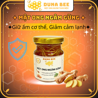 Mật ong ngâm Gừng (Hũ 100g) | Duna Bee – tự nhiên, không pha tạp chất, chất bảo quản