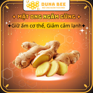 Mật ong ngâm Gừng (Hũ 100g) | Duna Bee – tự nhiên, không pha tạp chất, chất bảo quản