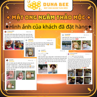 Mật ong Hoa Đu Đủ Đực (Hũ 100g) | Duna Bee – tự nhiên, không pha tạp chất, chất bảo quản