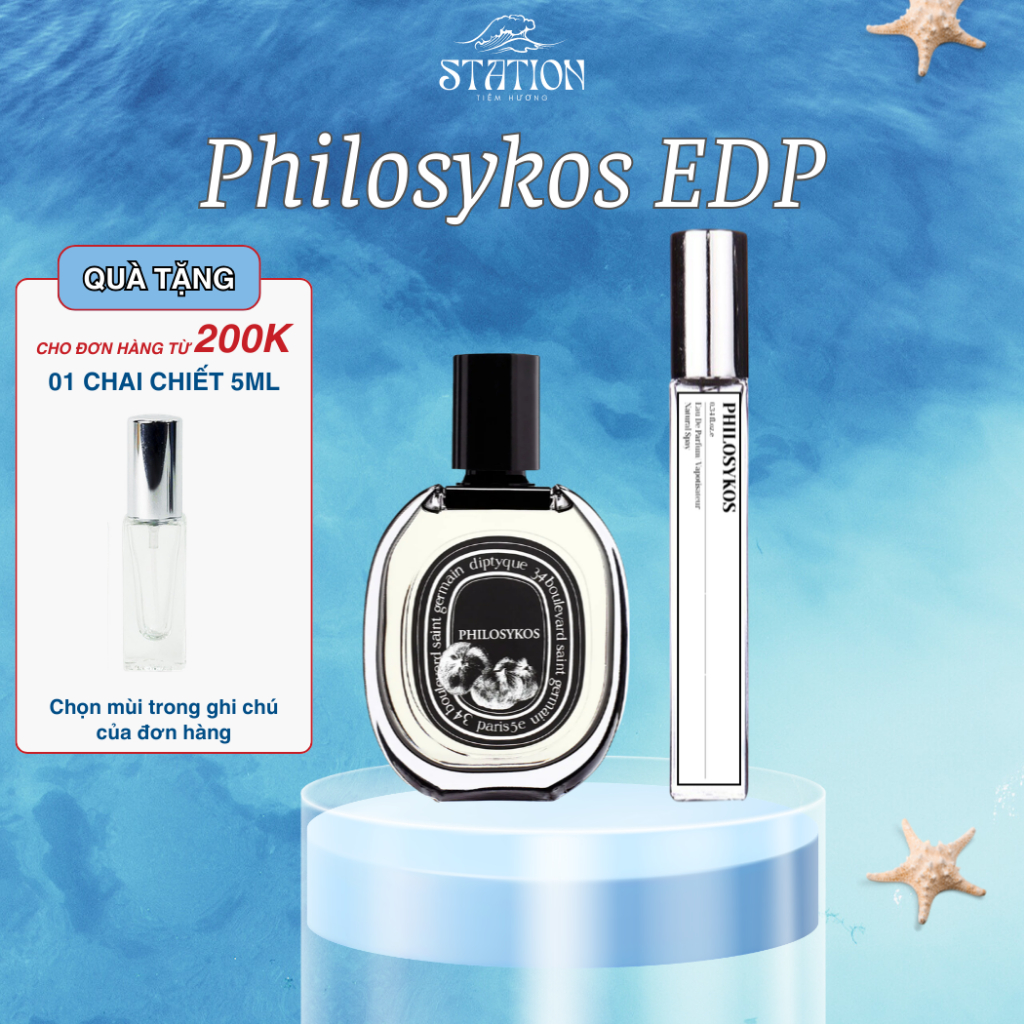 Nước Hoa Unisex Diptyque Fleur De Peau, L’eau Papier, Orpheon, Do son, Tam Dao, Ilio, Eau Rose, Philosykos STATION SCENT | BigBuy360 - bigbuy360.vn