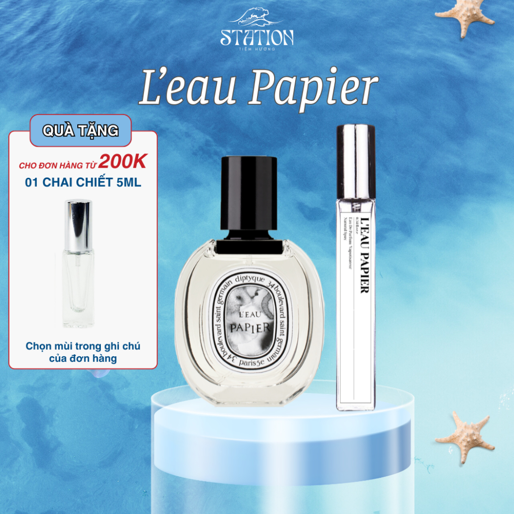 Nước Hoa Unisex Diptyque Fleur De Peau, L’eau Papier, Orpheon, Do son, Tam Dao, Ilio, Eau Rose, Philosykos STATION SCENT | BigBuy360 - bigbuy360.vn