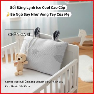 💤NẰM ÊM ÁI💤Gối Cho Bé Đi Học Băng Lạnh Cao Cấp, Gối Nằm, Ôm (Kèm Ruột Gòn Lông Vũ) _ Chăn Ga Sỉ HCM