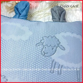 🪐Tặng Kèm Ruột🪐Gối Nằm Băng Lạnh Cho Bé 35x50cm Mát Lạnh, Êm Ái, Vỏ Kèm Ruột Gối Lông Vũ Cao Cấp