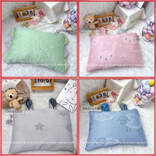 🪐Tặng Kèm Ruột🪐Gối Nằm Băng Lạnh Cho Bé 35x50cm Mát Lạnh, Êm Ái, Vỏ Kèm Ruột Gối Lông Vũ Cao Cấp