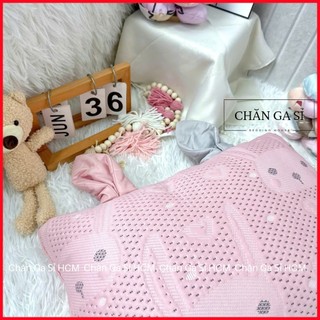 🪐Tặng Kèm Ruột🪐Gối Nằm Băng Lạnh Cho Bé 35x50cm Mát Lạnh, Êm Ái, Vỏ Kèm Ruột Gối Lông Vũ Cao Cấp