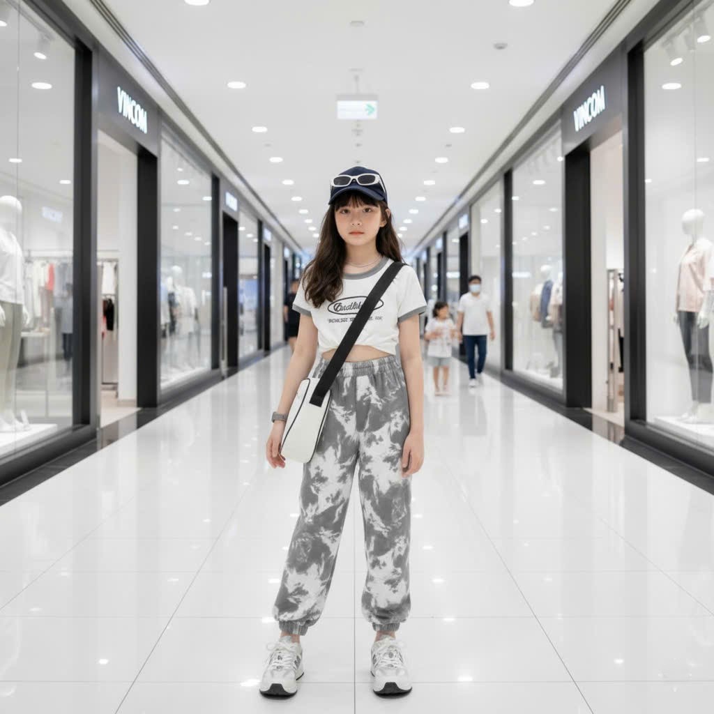 Sét quần áo trẻ em cộc tay,áo chất vải tăm lạnh phối quần jogger from rộng co giãn thoải mái.M64
