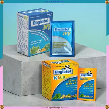 Eugintol Ivy/kids Siro thảo dược giảm ho, giảm đờm, hỗ trợ giảm đau họng, khản tiếng 2029 (Hộp20gói)