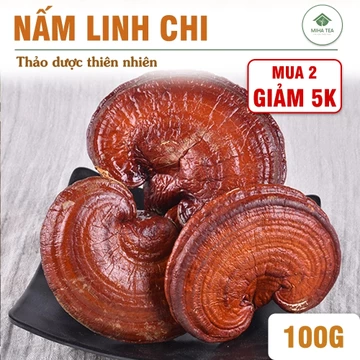 Nấm linh chi thái lát 100g, nấm vàng hàn quốc, thơm ngon, bổ dưỡng - Miha Tea
