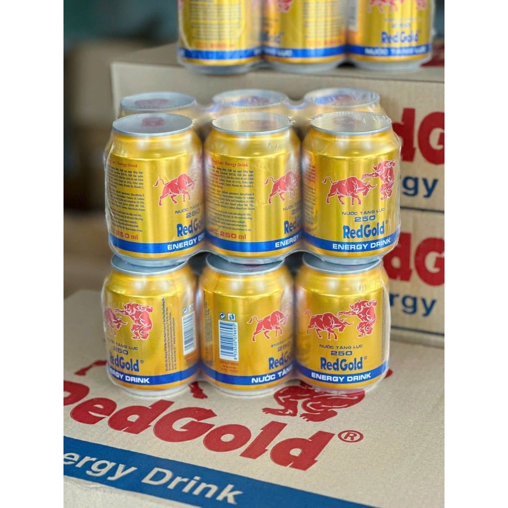 BÒ HÚC RED GOLD 1 lốc 6 LON×250ML NGỌT NHẸ SX TẠI VN
