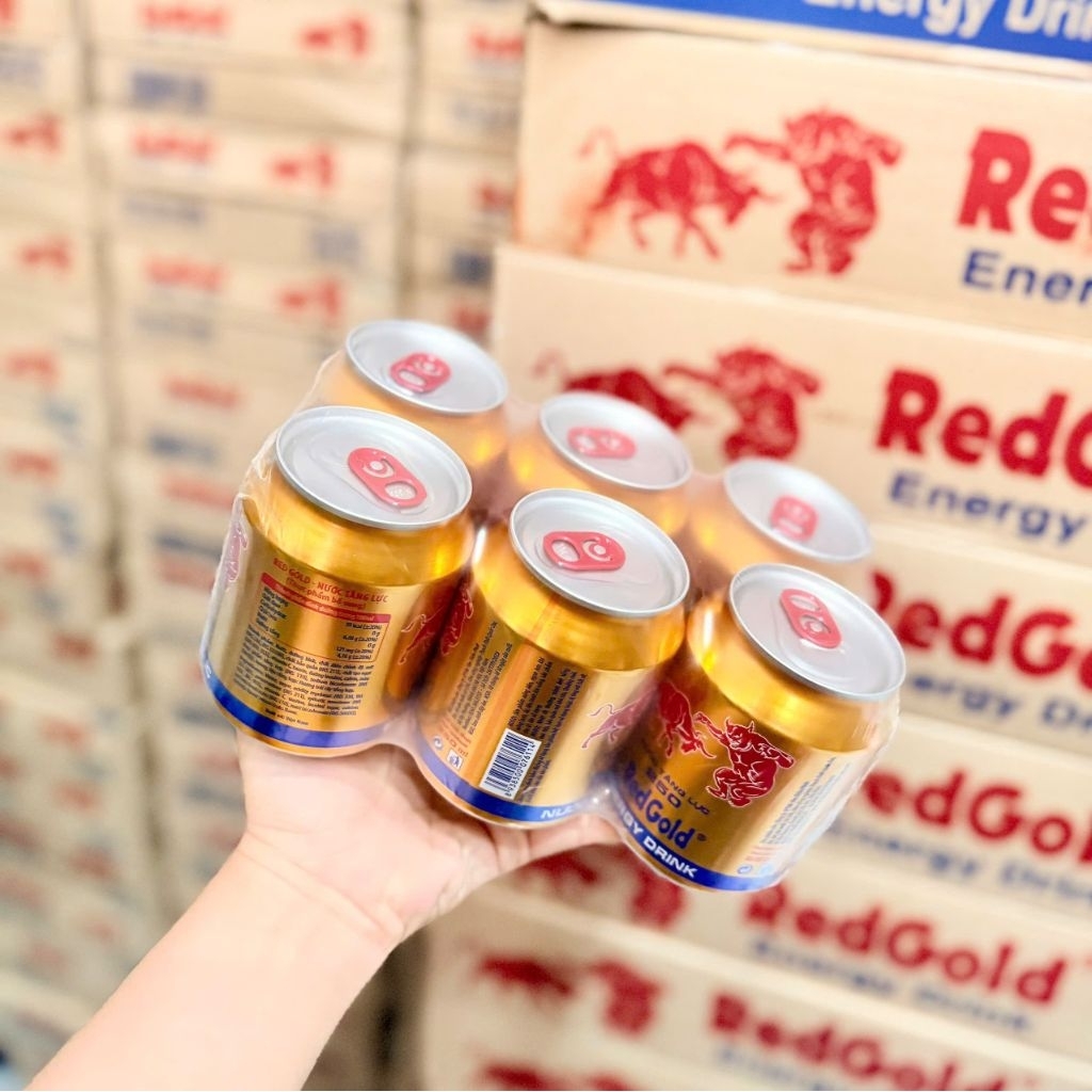 BÒ HÚC RED GOLD 1 lốc 6 LON×250ML NGỌT NHẸ SX TẠI VN