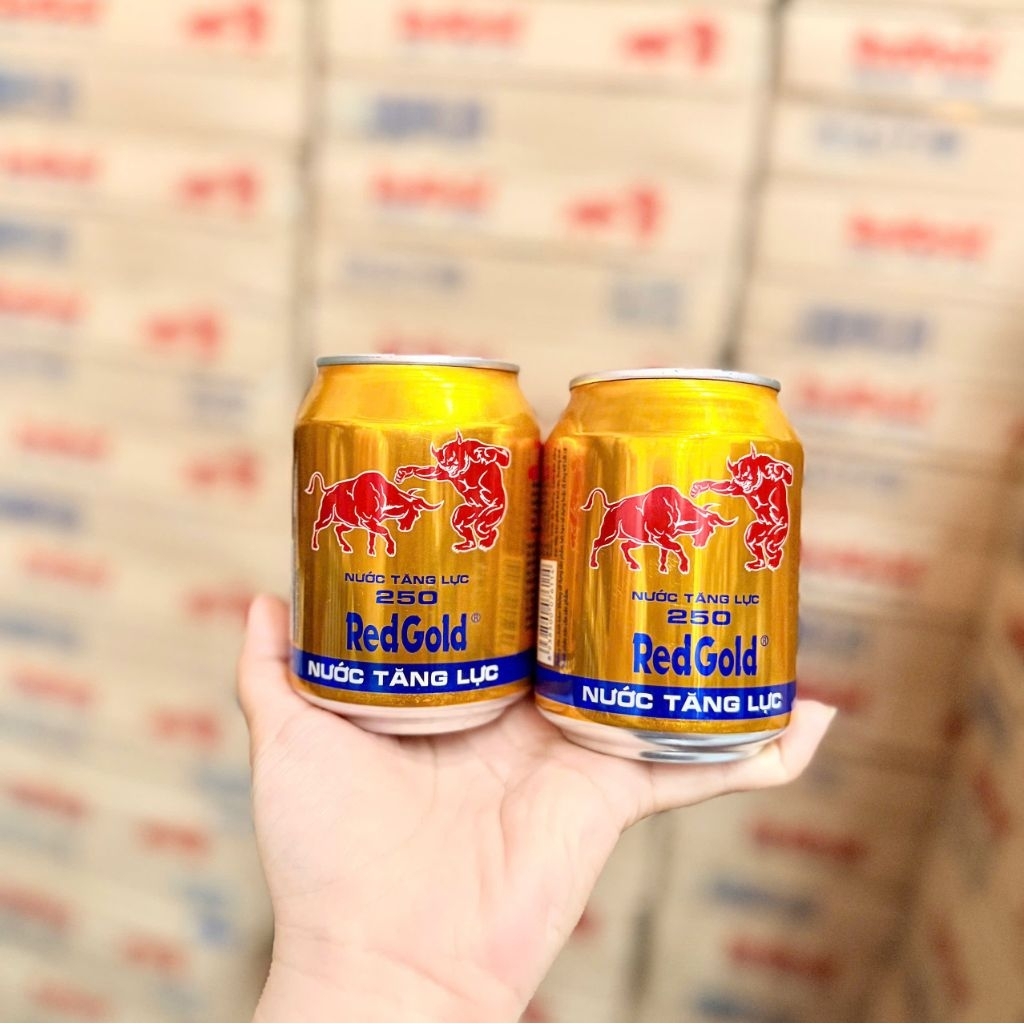 BÒ HÚC RED GOLD 1 lốc 6 LON×250ML NGỌT NHẸ SX TẠI VN