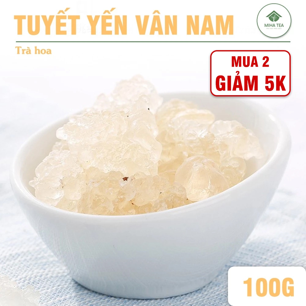 Tuyết yến Vân Nam 100g, tuyết yến kéo sợi, dai giòn, nguyên liệu nấu chè dưỡng nhan - Miha Tea