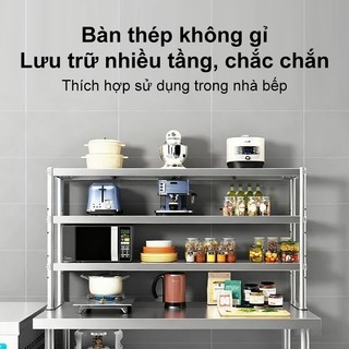 BMZAR Kệ để đồ nhà bếp inox 304 chất lượng cao Kệ bếp đa năng 5 tầng Kệ Inox Nhà Bếp Cao Cấp