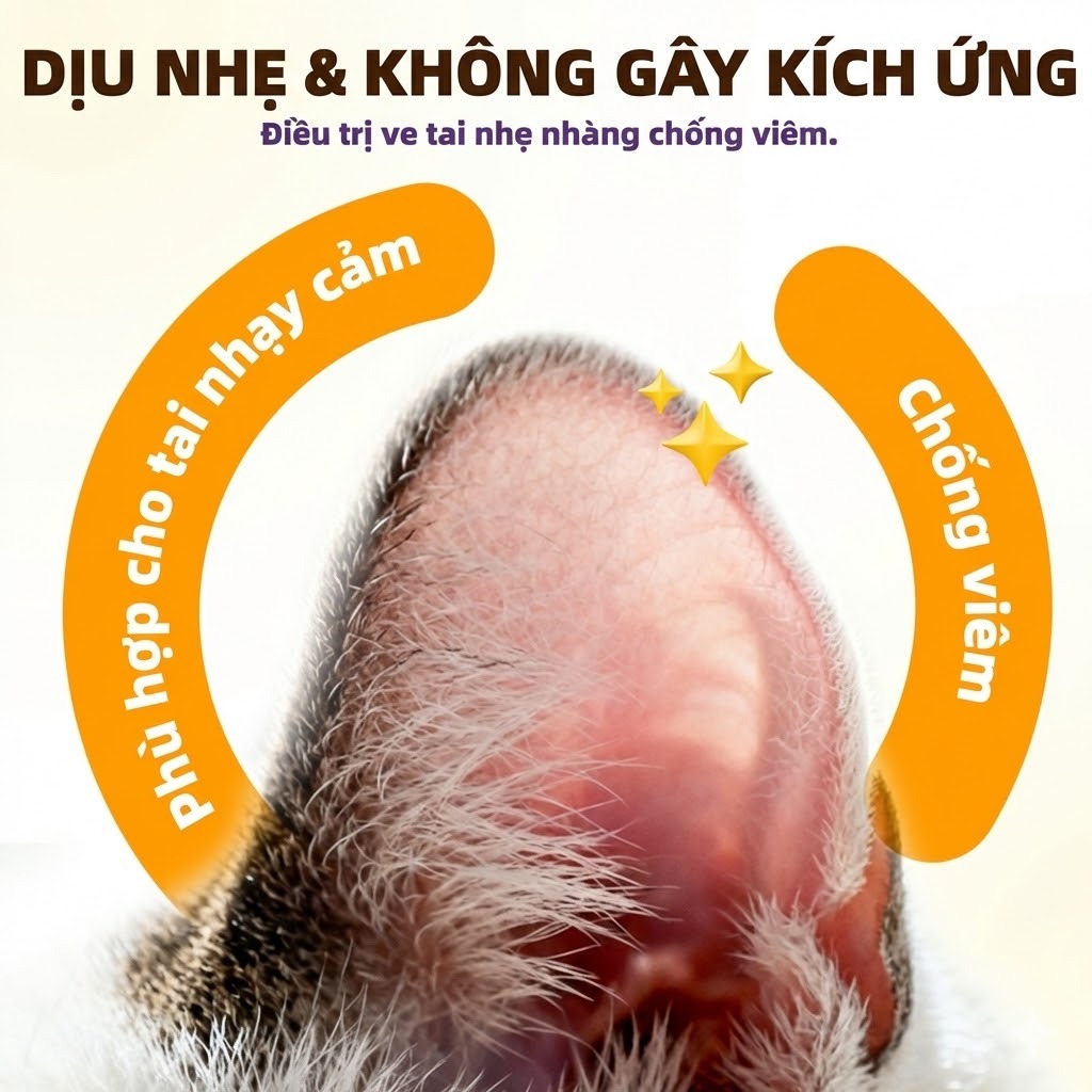 Cassiel Pet Nước Nhỏ Tai Đa Năng Cho Chó Mèo Loại Bỏ Bụi Bẩn Khử Ngừa Viêm Tai Mùi Làm Dịu Ngứa Do Bụi