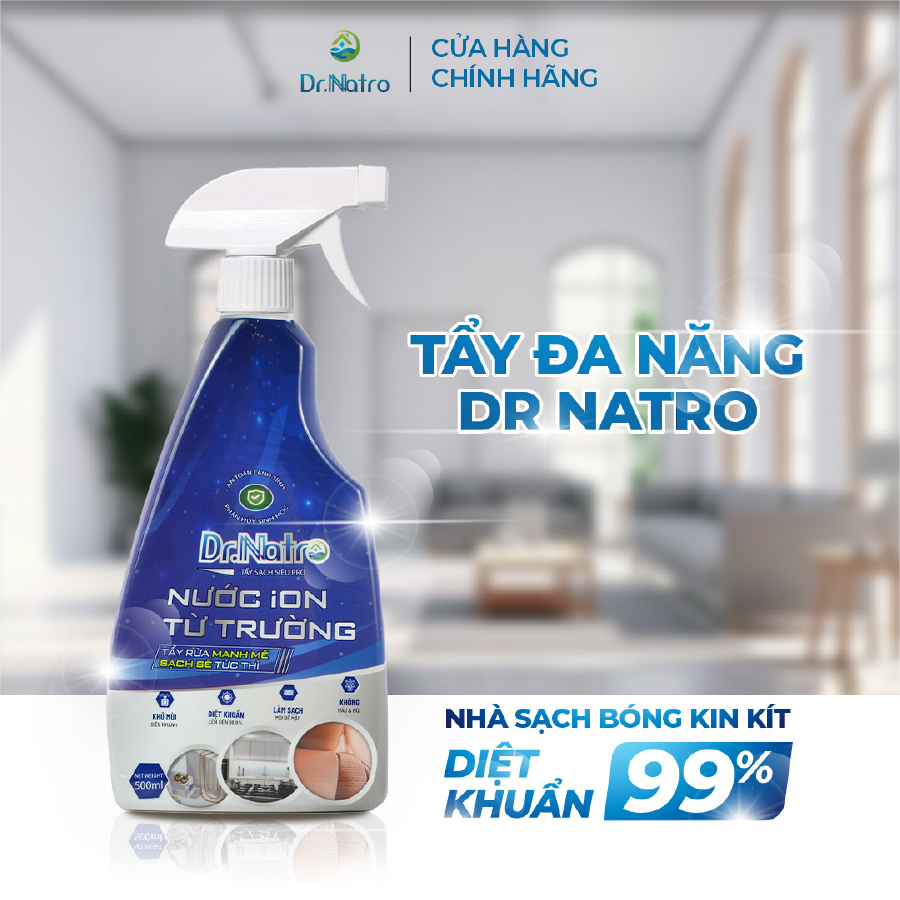 (Dr Natro) Combo 5 Chai Siêu Tẩy Đa Năng  500ml, Làm Sạch Bề Mặt, Loại Bỏ Mùi Hôi, Khử Khuẩn