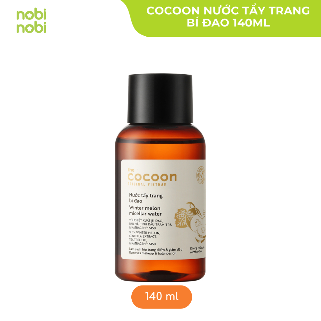 Nước tẩy trang thuần chay COCOON 140ML/500ml