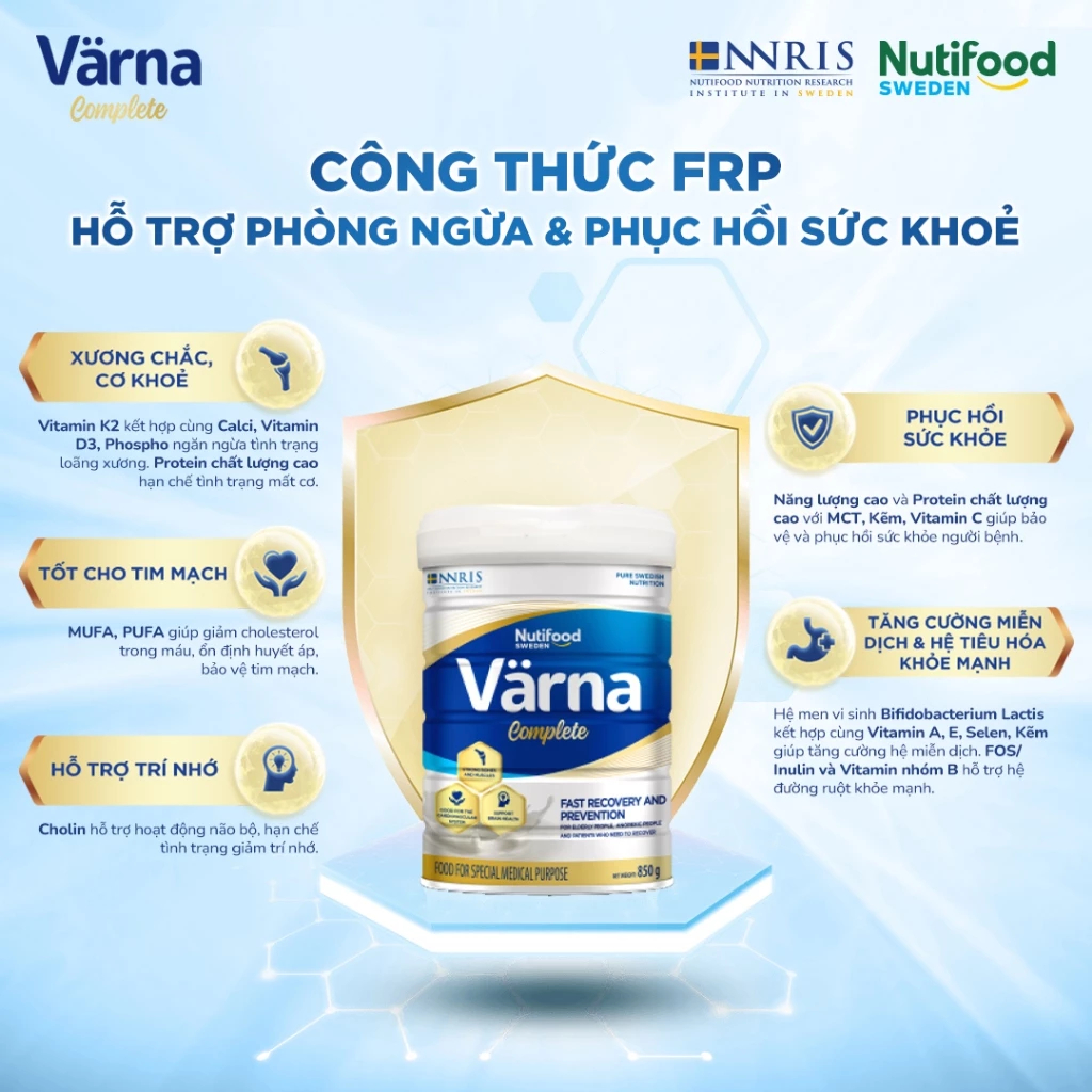 Sữa Bột Varna Complete (Tặng 1 Chai Pha Sẵn) - Hỗ Trợ Giảm Đau Nhức Xương Khớp, Hồi Phục Thể Trạng