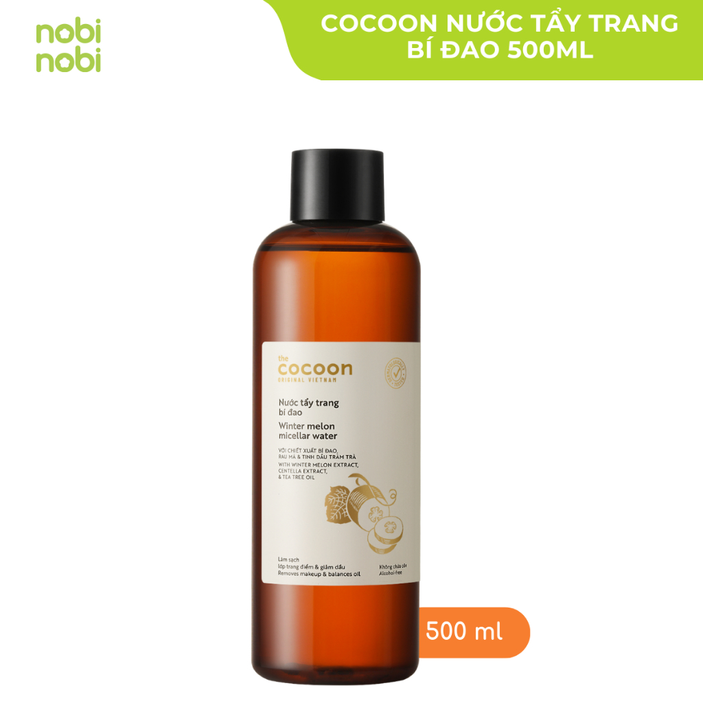 Nước tẩy trang thuần chay COCOON 140ML/500ml
