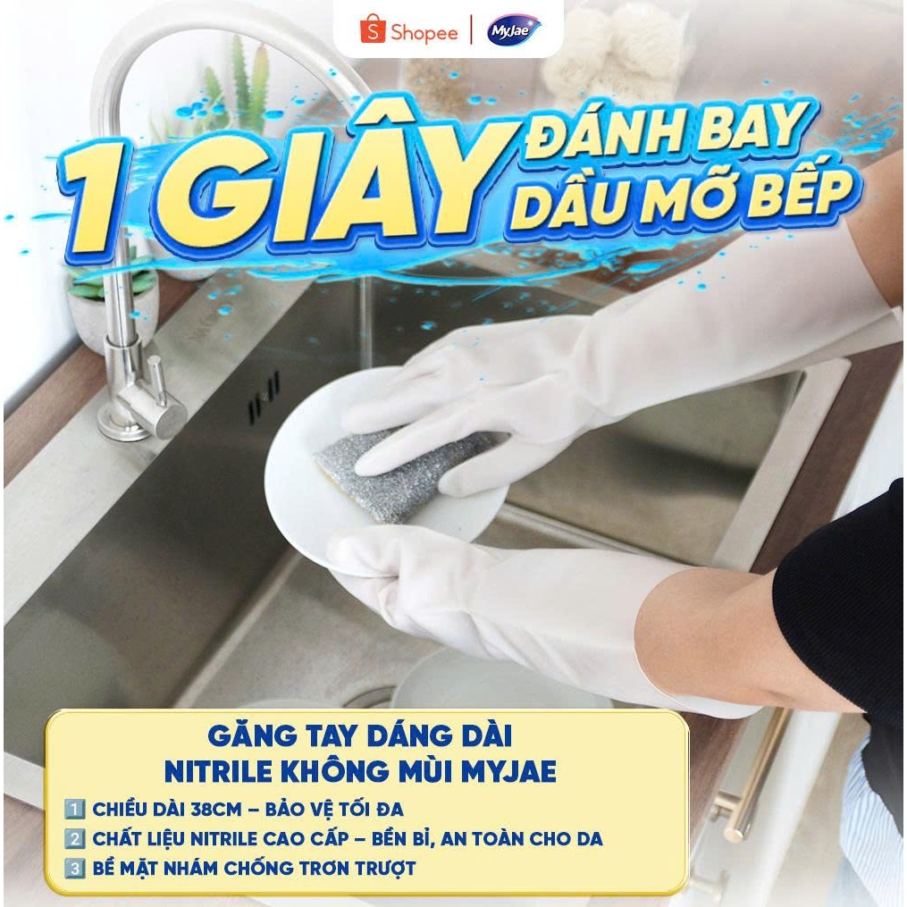 [COMBO 1 Bịch rửa chén +1 Cuộn khăn lau +1 Găng tay] Bộ sản phẩm Vệ Sinh Nhà Bếp Sạch Gọn, An Toàn, Tiện Dụng