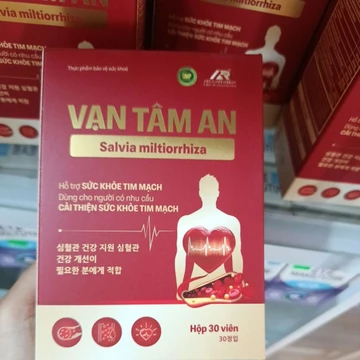 TPBVSK : [Vạn Tâm An] Hỗ trợ sức khỏe tim mạch, mỡ máu cao, xơ vữa mạch máu