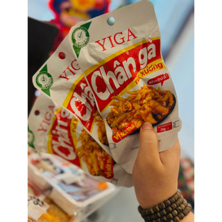 Yiga Chân gà rút xương ăn liền vị ớt thái 26g, Chân Gà Rút Xương Vị Cay Tê (Sản phẩm mới)