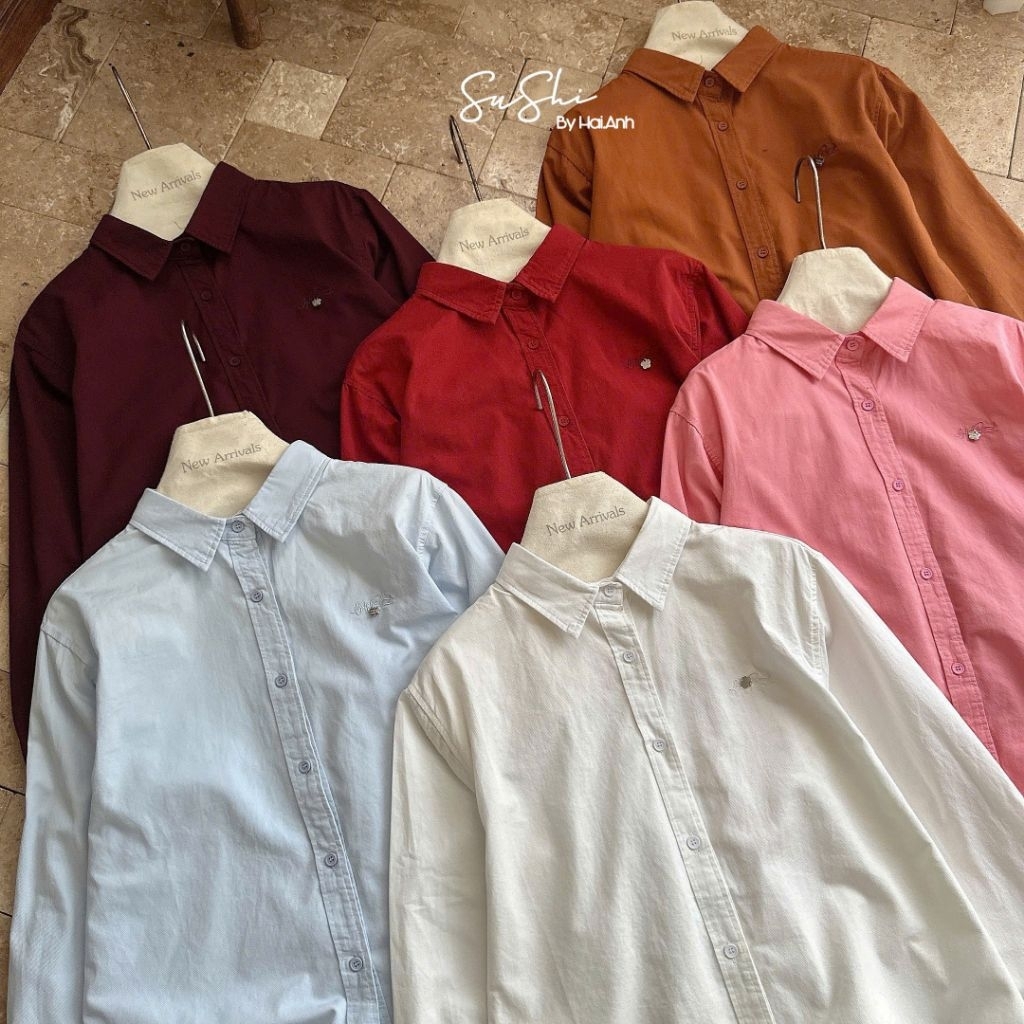 [𝑯𝒂 𝑨𝒏𝒉] Áo Sơ Mi Tang Chữ Sao Ngực QCL1