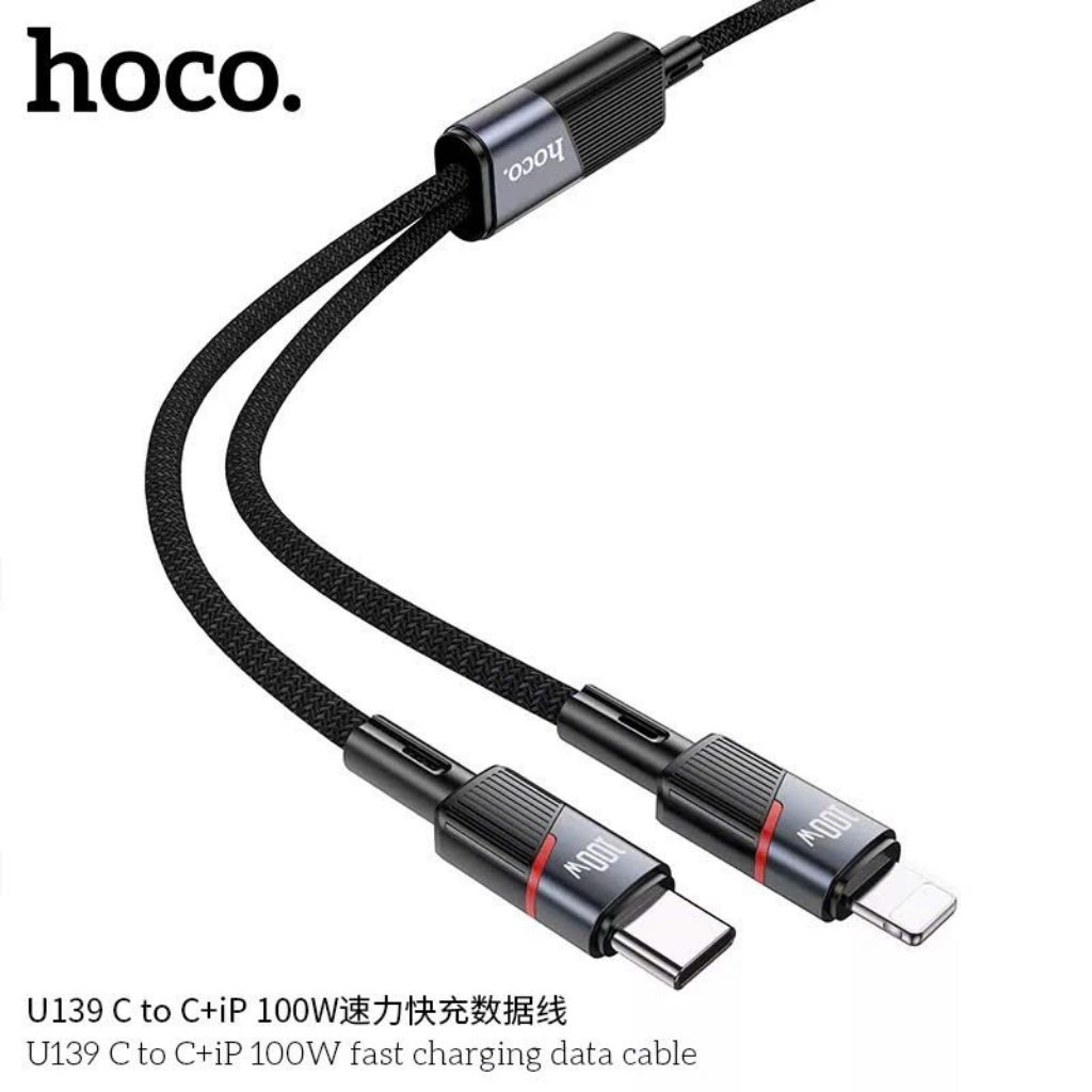 Dây sạc nhanh 2in1 hoco U139.