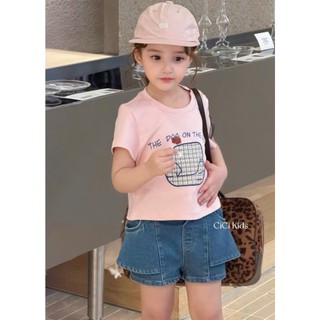 [B&G] Sét bộ Áo thun hồng nhẹ nhàng kết hợp quần short jean cá tính, vừa thoải mái vừa đáng yêu