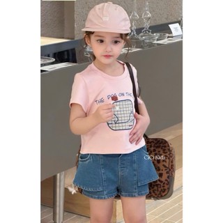 [B&G] Sét bộ Áo thun hồng nhẹ nhàng kết hợp quần short jean cá tính, vừa thoải mái vừa đáng yêu
