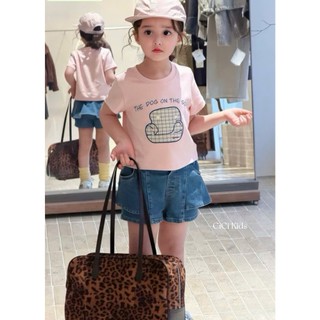 [B&G] Sét bộ Áo thun hồng nhẹ nhàng kết hợp quần short jean cá tính, vừa thoải mái vừa đáng yêu