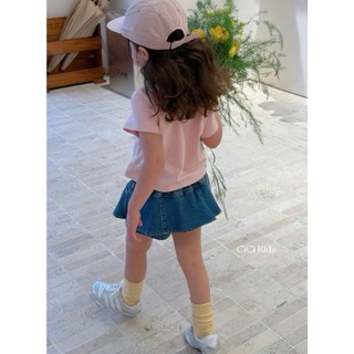 [B&G] Sét bộ Áo thun hồng nhẹ nhàng kết hợp quần short jean cá tính, vừa thoải mái vừa đáng yêu