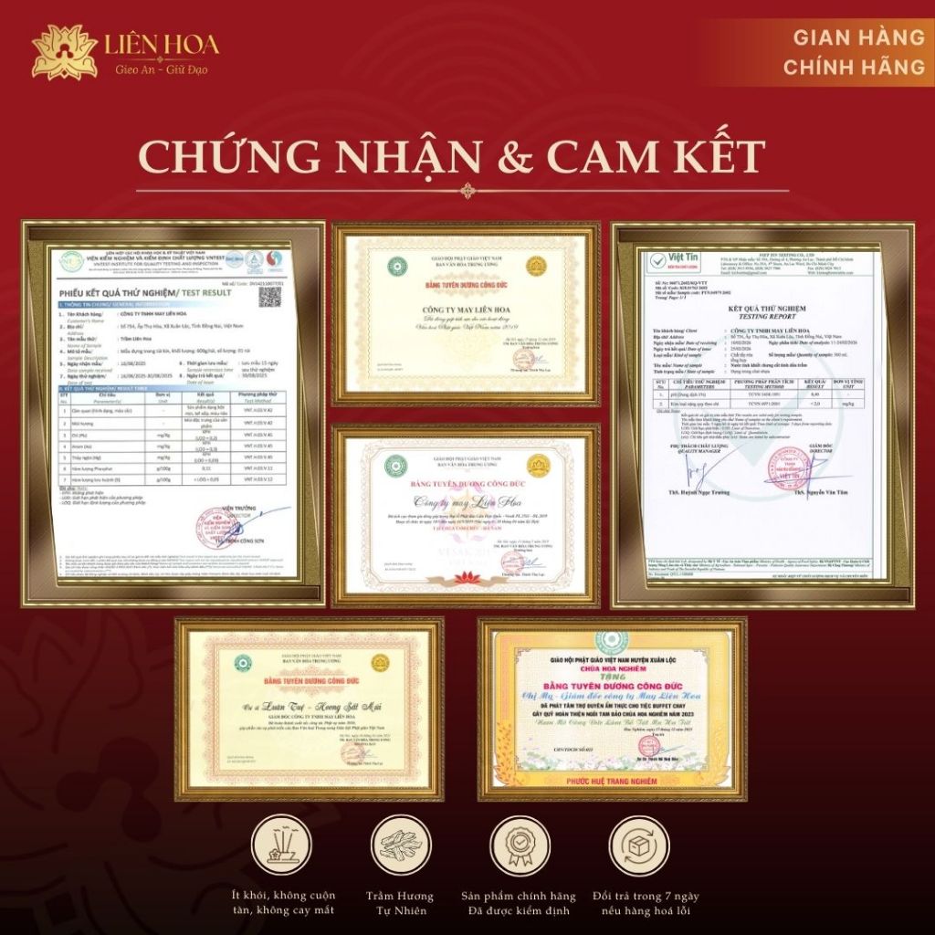 Trầm Chữ Phước Liên Hoa Thượng Hạng (Tiểu - Đại) - 10 miếng | Sạch | Thơm Sâu  Tự Nhiên | Phong Thủy