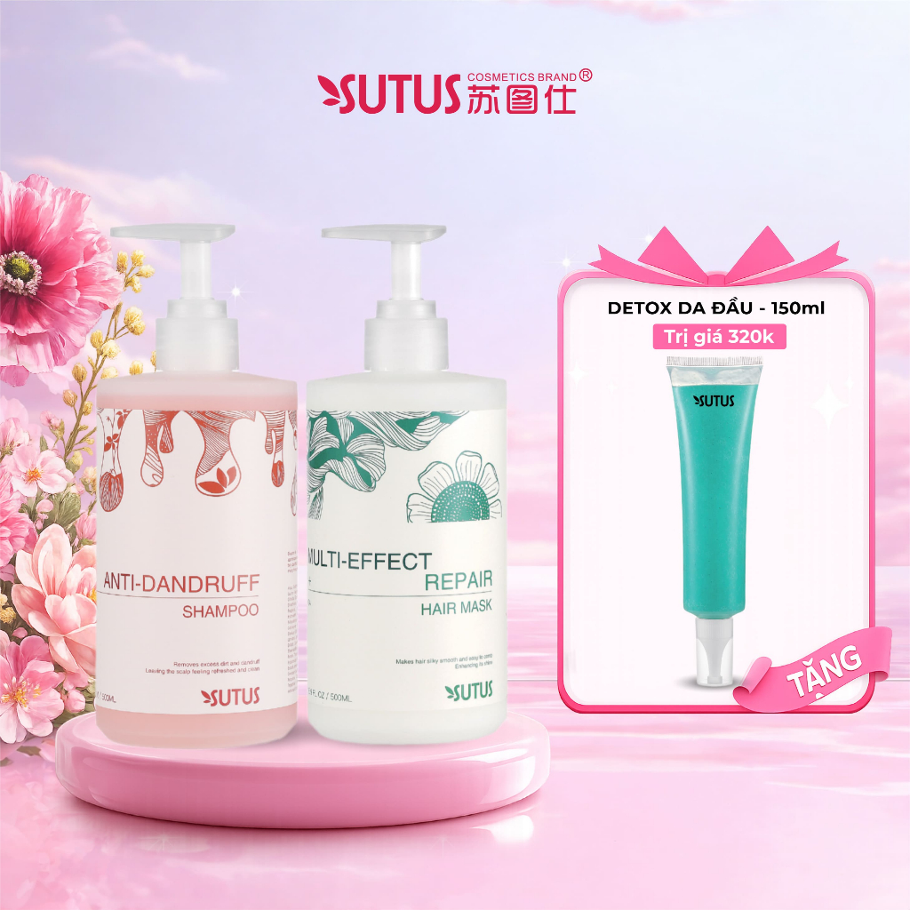 Dầu gội chăm sóc tóc gàu, nấm ngứa, giảm rụng tóc - Sutus Anti dandruff