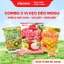 COMBO Kẹo Dẻo Mogu Mix 4 Vị Xoài sấy, Đào sấy, Kiwi hạt chia, Chanh dây hạt chia Bổ sung Vitamin C 100g EIKODO SINCE 187