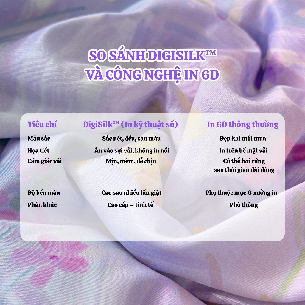 Bộ Chăn Ga Gối Lụa Thái 4 Món DigiSilk™ New 2026 – In Kỹ Thuật Số Cao Cấp An Như Bedding