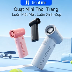 Quạt cầm tay JisuLife 9 mini gió mạnh pin lâu nhẹ gọn thiết kế thời trang dùng văn phòng, du lịch ngoài trời