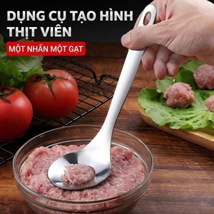 Thìa Nặn Thịt Viên, Làm Mộc, Nĩa Nặn Mộc Có Móc