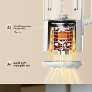 Không cần rửa tay máy làm sữa đậu nành tự động，máy ép trái cây công suất lớn，hoạt động êm ái