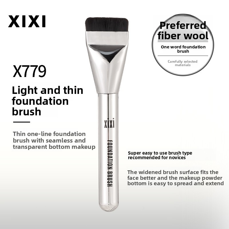XIXI X779 Cọ Tán Kem Nền Dạng Dẹt, Cọ Trang Điểm Mỏng Nhẹ, Tán Nền Mịn Đều Không Vệt