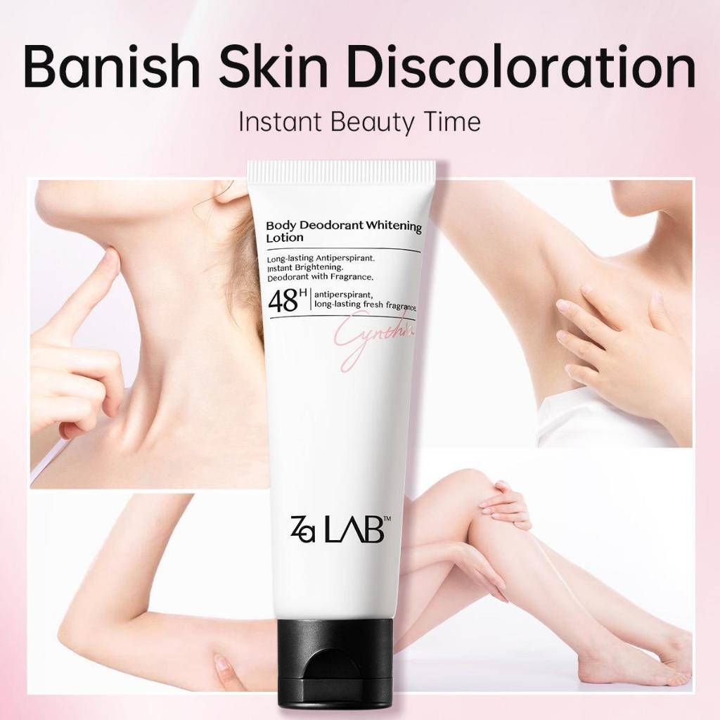 Za LabTM Kem Dưỡng Thể Khử Mùi Làm Sáng Da Dưỡng Trắng Vùng Cánh Tay Giữ Hương 48H Giảm Mùi & Mồ Hôi Lâu Dài