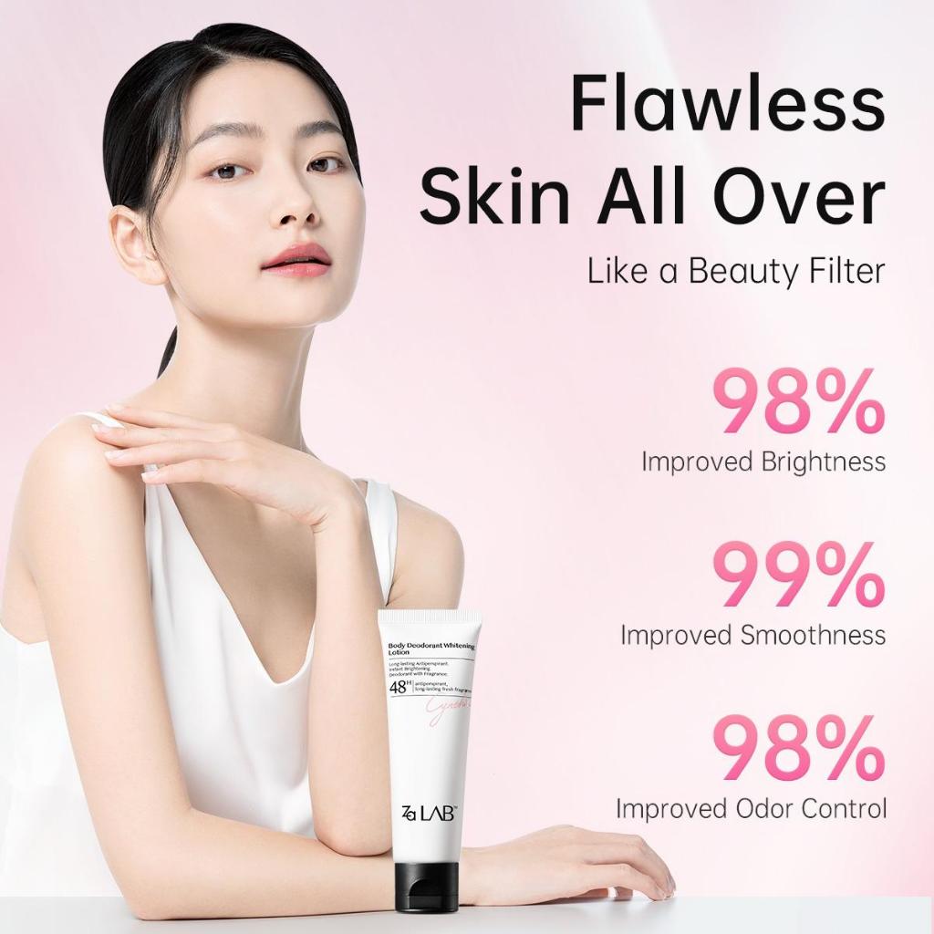Za LabTM Kem Dưỡng Thể Khử Mùi Làm Sáng Da Dưỡng Trắng Vùng Cánh Tay Giữ Hương 48H Giảm Mùi & Mồ Hôi Lâu Dài